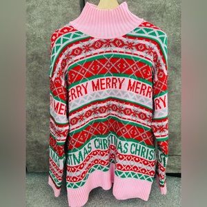 Christmas themed sequins sweater